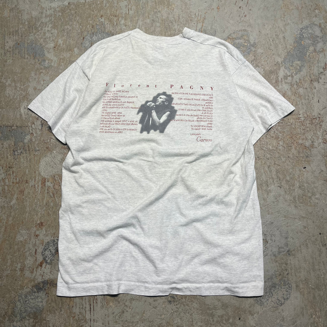 古着 USA製 80's~ スクリーンスターズ/フローレン パニー/カルーソ/アーティスト/ヴィンテージ シングルステッチ プリントTシャツ/サイズL