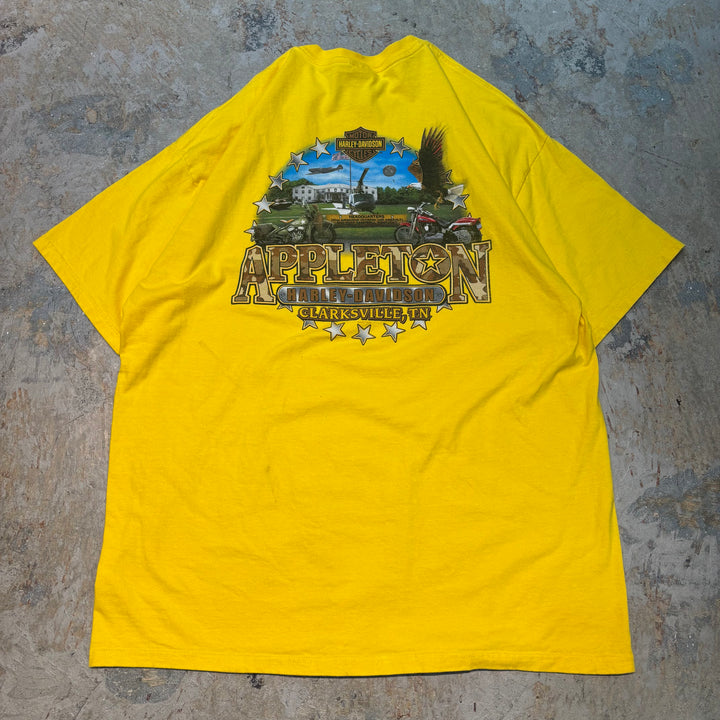 古着 USA製 Harley-Davidson/ハーレーダビッドソン/ プリントTシャツ/ サイズ2XL
