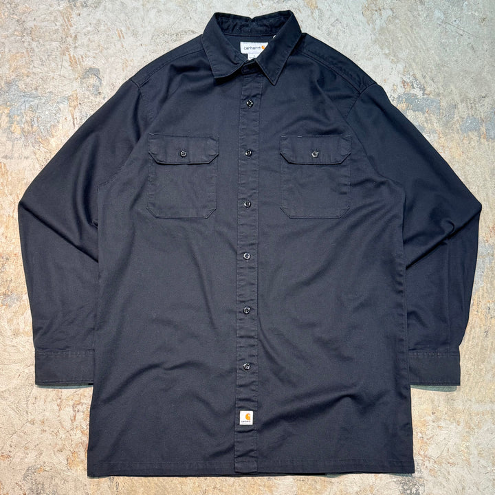 古着 carhartt/カーハート/ 長袖シャツ/ 無地/ サイズL