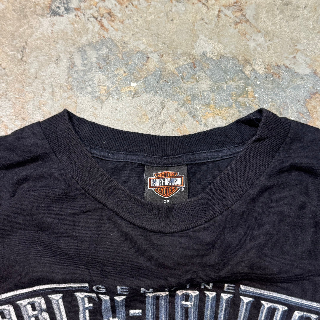 古着 USA製 Harley-Davidson/ハーレーダビッドソン/ プリントTシャツ/サイズ2XL