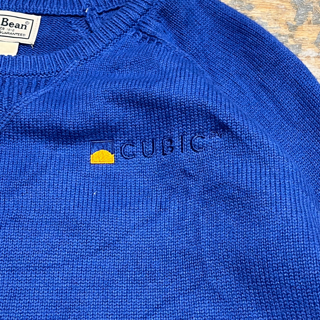 #3372 L.L.Bean/エルエルビーン/Crew neck cotton knit/クルーネックコットンニット/企業ロゴ/サイズ L