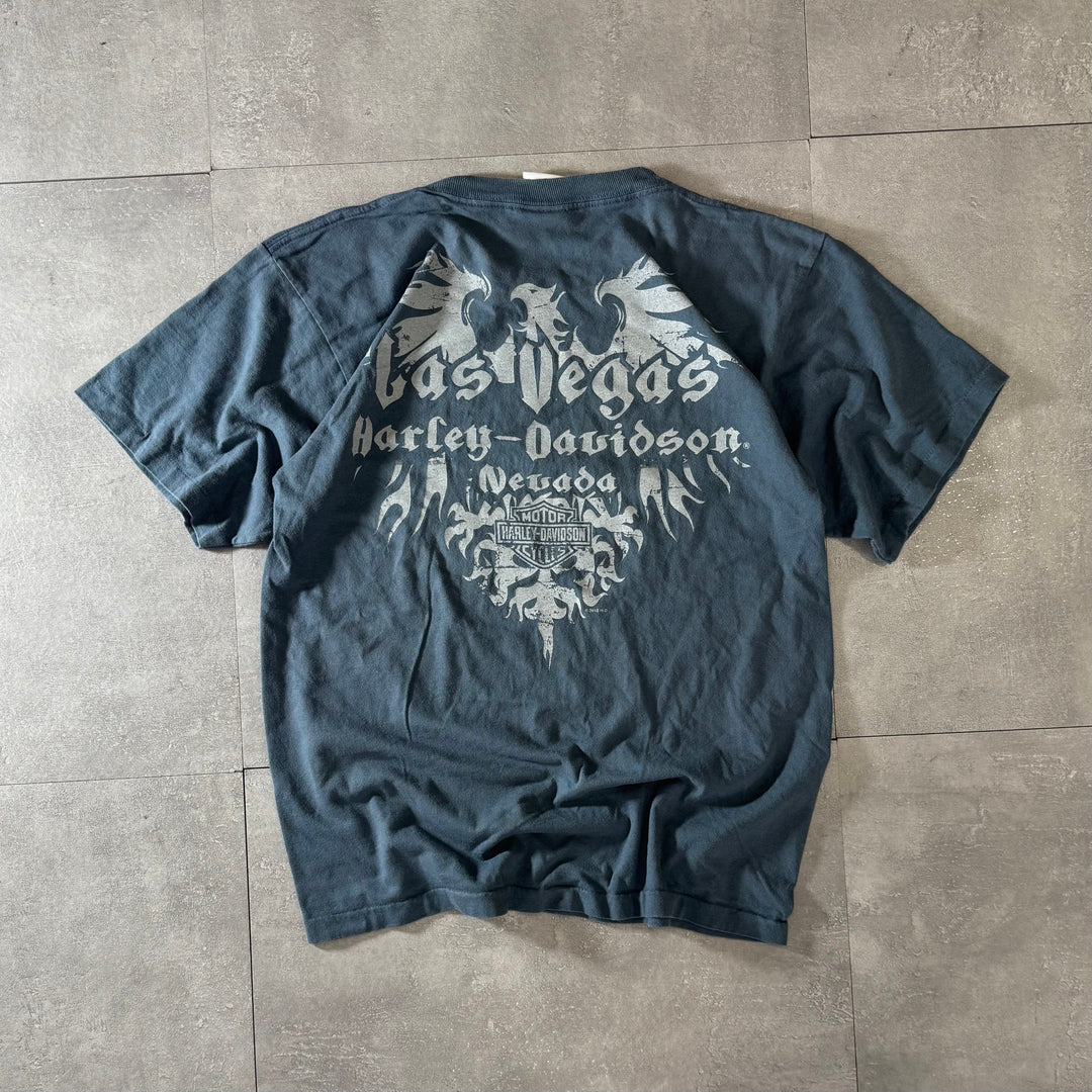 古着 USA製 Harley-Davidson ハーレーダビッドソン プリントTシャツ シングルステッチ サイズM