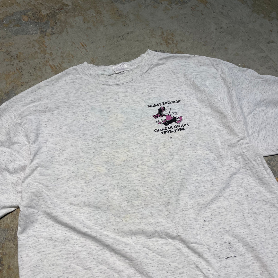 古着 93'~94's ブローニュの森/公式ジャージ/フランス･パリ/ヴィンテージ シングルステッチプリントTシャツ/サイズL相当