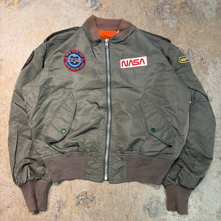古着 USA製 80's~90's WATKINS DESIGN CENTER LTD. /米空軍/MIL-J-7448J/フライトジャケット /MA-1/サイズL