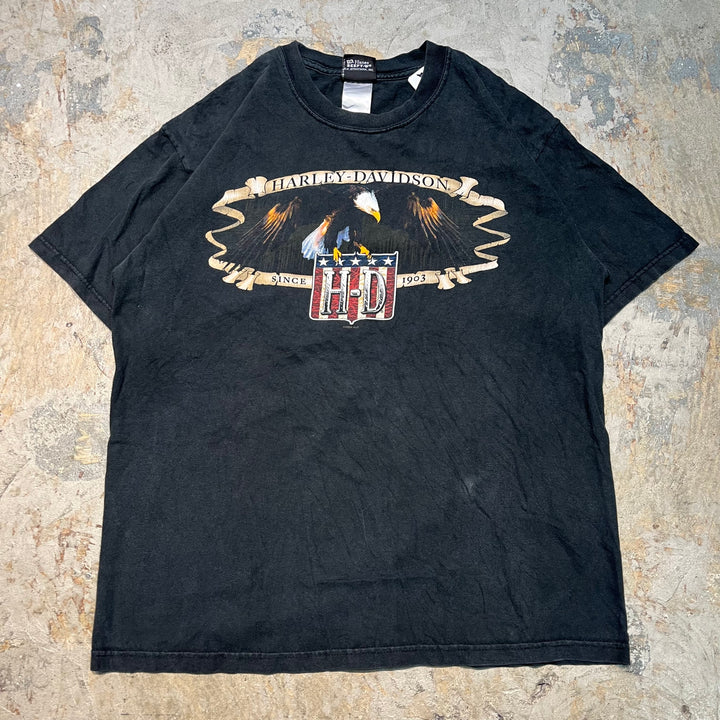 古着 USA製 Harley-Davidson/ハーレーダビッドソン/ プリントTシャツ/ サイズL