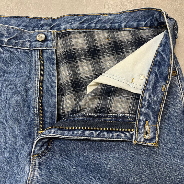 #1763 古着 Carhartt/カーハート / Denim Pants/デニムパンツ / ジーンズ / Relaxed Fit / 裏地チェック柄 / サイズ38×30