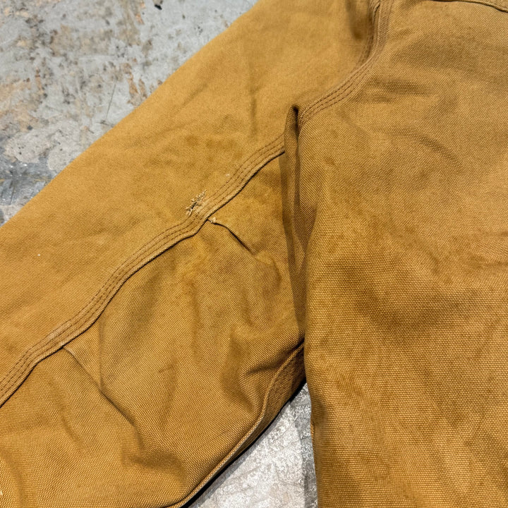 古着 Carhartt/ カーハート/ サンタフェジャケット/ ダック地/ 裏地キルティング/ 襟コーデュロイ/ サイズL相当