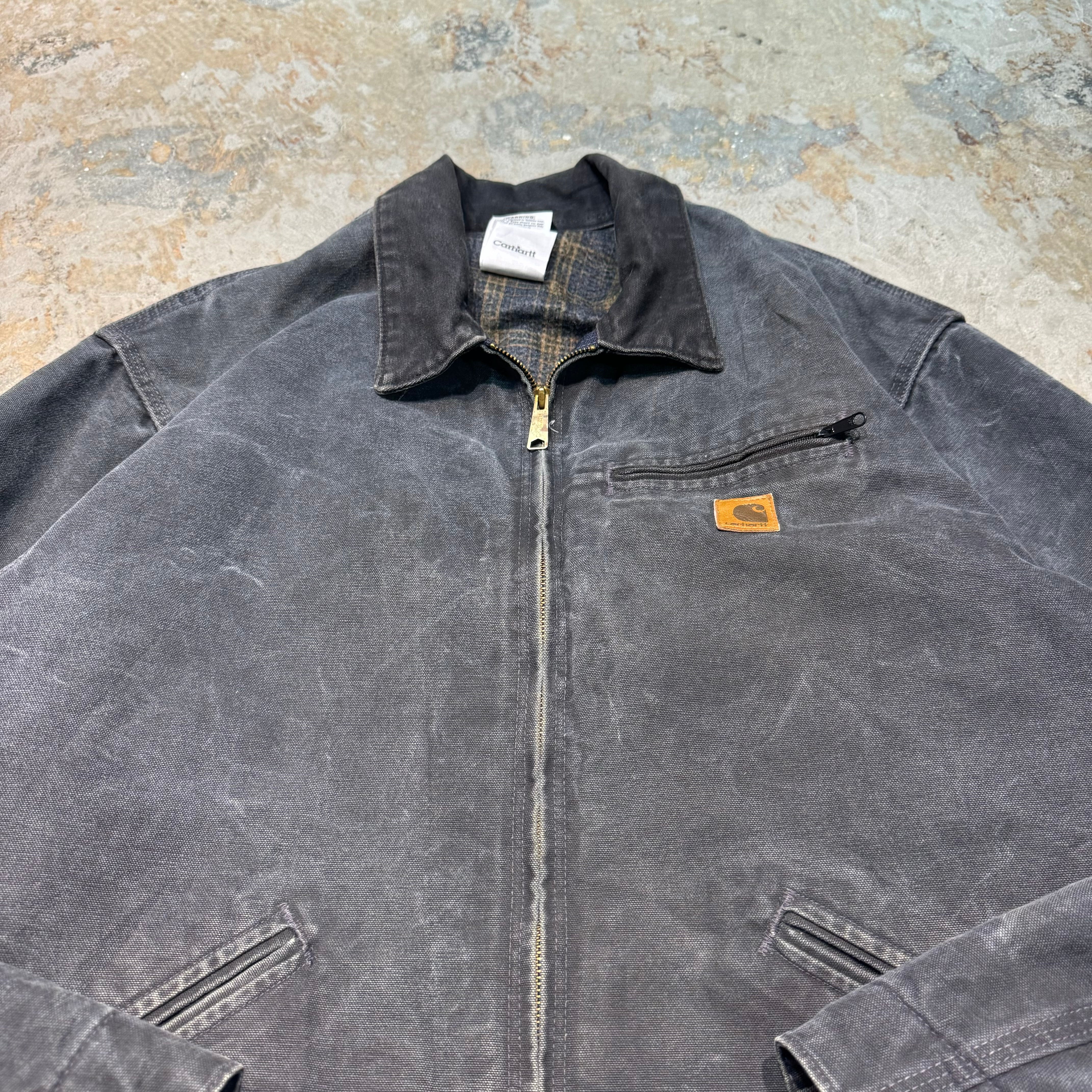 古着 carhartt/ カーハート/デトロイトジャケット/ ダック地/ 裏地
