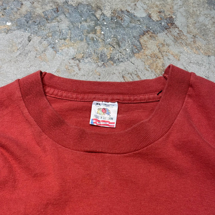 古着 USA製 80's FRUIT OF THE LOOM/ フルーツオブザルーム/ シングルステッチ/ プリントTシャツ/ サイズXL