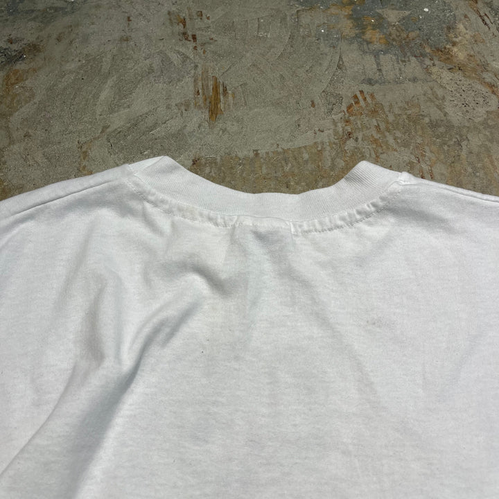 #4801 80's 古着 Hanes ヘインズ/アニマルプリント/ヴィンテージ シングルステッチ Tシャツ/サイズXXL
