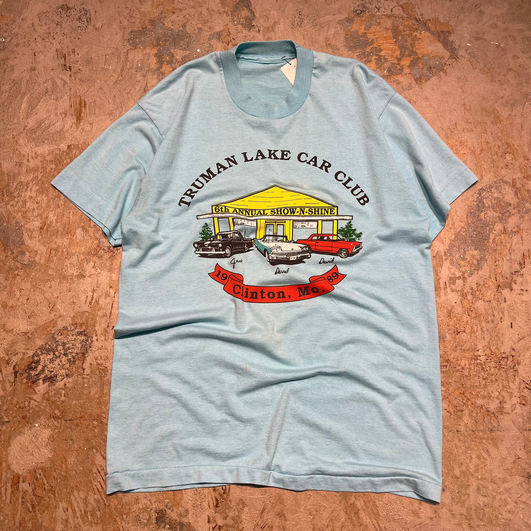 #4641 古着 USAvintage/車プリント/ヴィンテージ シングルステッチ Tシャツ/サイズ2XL