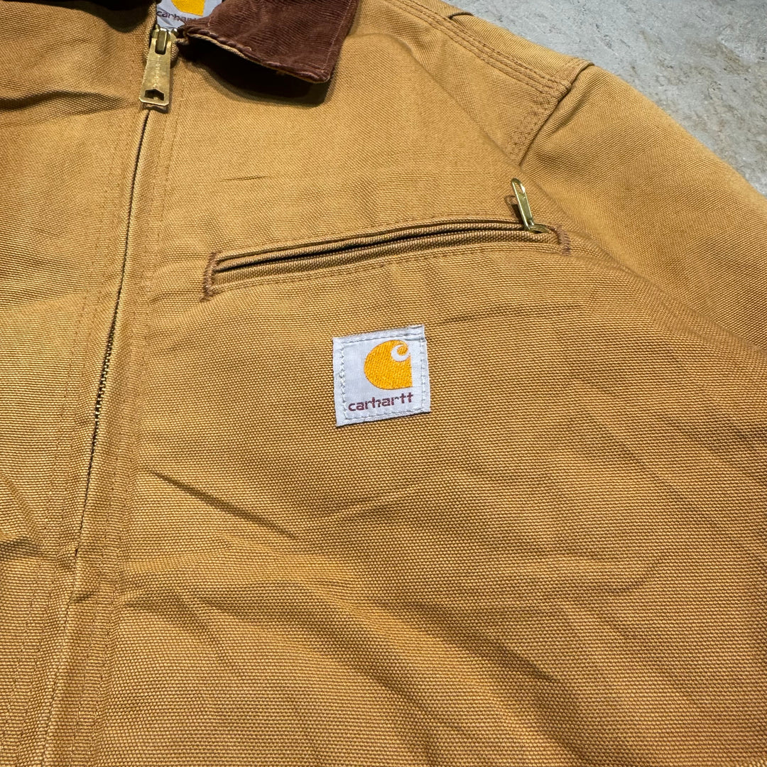 古着 carhartt/ カーハート/ デトロイトジャケット/ ダック地/ 裏地ブランケット/チェック柄/ サイズM