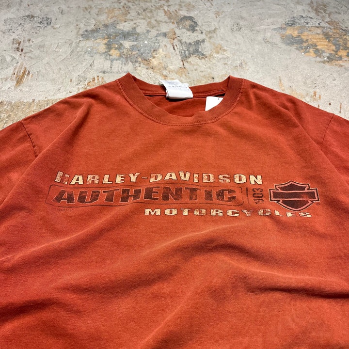 古着 USA製 Harley-Davidson/ハーレー ダビッドソン ワシントン州 ダウンタウン･シアトル プリントTシャツ サイズL