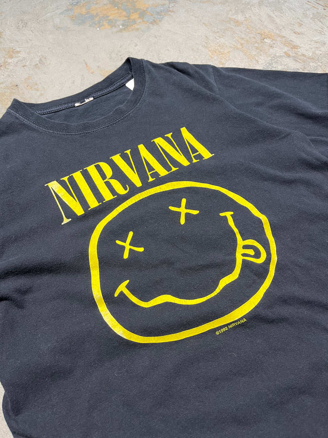 #MA133 古着 92's NIRVANA/ニルヴァーナ/バンド/ヴィンテージ プリント Tシャツ/サイズM相当