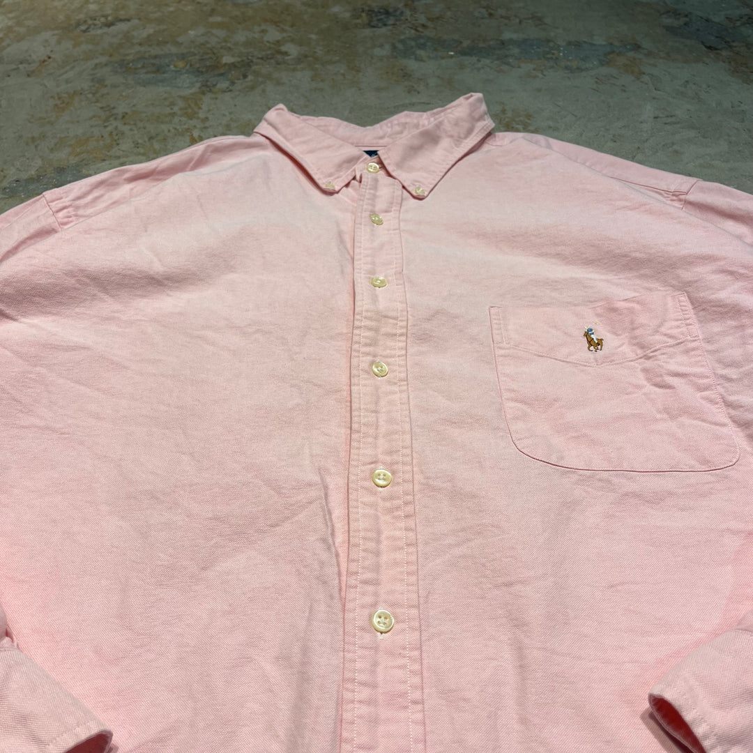 #4387 古着　Ralph Lauren/ラルフローレン/Long Sleeve Button Down Shirt/長袖ボタンダウンシャツ/BLAKE/ブレイク/サイズ3X