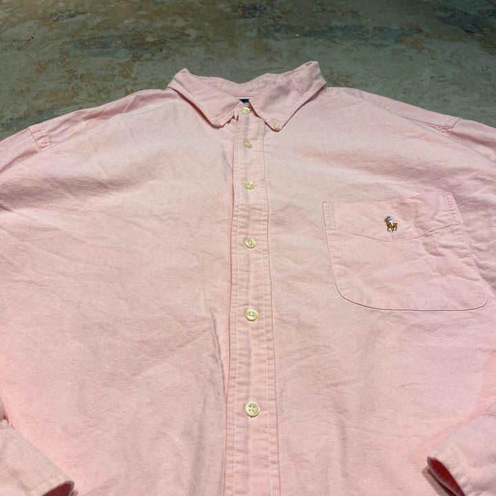 #4387 古着　Ralph Lauren/ラルフローレン/Long Sleeve Button Down Shirt/長袖ボタンダウンシャツ/BLAKE/ブレイク/サイズ3X