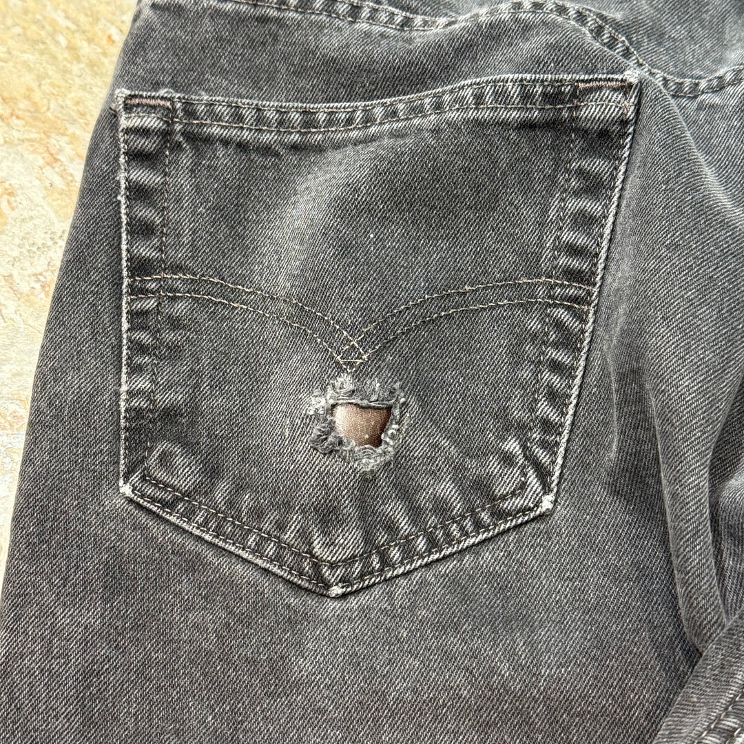 古着 99's Levi's / リーバイス/ ブラックデニムパンツ/ 550/ 実寸サイズ33×32