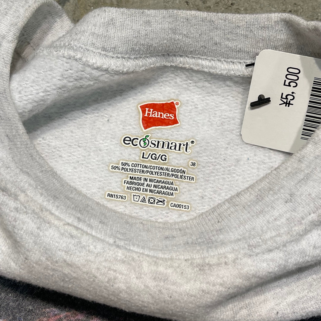 #4129 古着 Hanes/ヘインズ/Crew neck Print Sweat/クルーネックスウェット/Hocus Pocus/サイズL