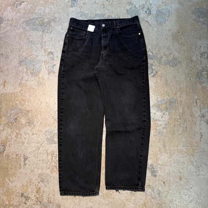 古着 Levi's/リーバイス/ブラックデニムパンツ/550/実寸サイズ35×31
