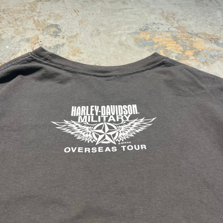 古着 Harley-Davidson/ハーレー ダビッドソン / MILITARY / OVERSEAS TOUR / プリントTシャツ / サイズXL相当