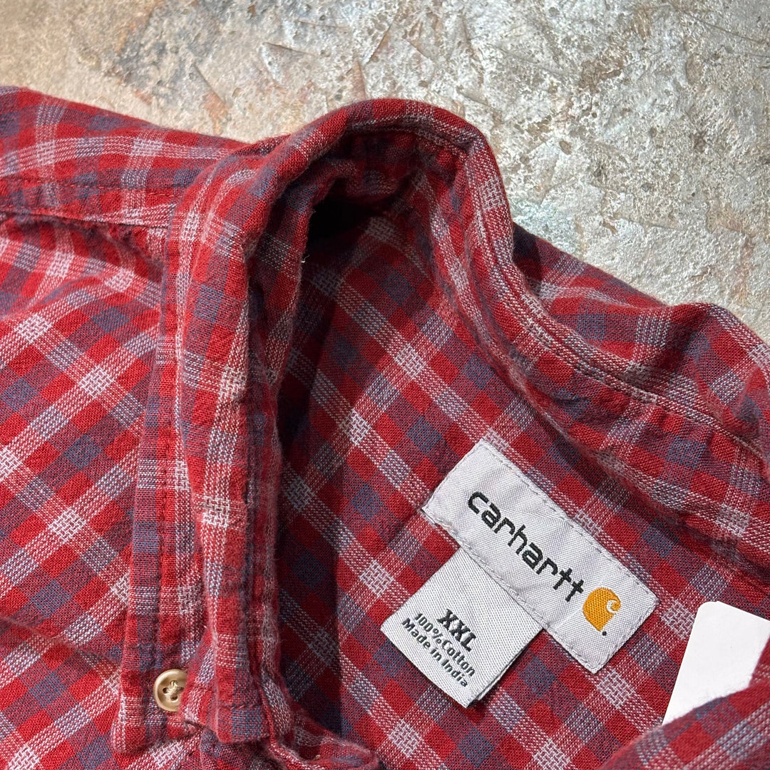 古着 carhartt/カーハート/ ボタンダウン長袖シャツ/ チェック柄/ サイズXXL