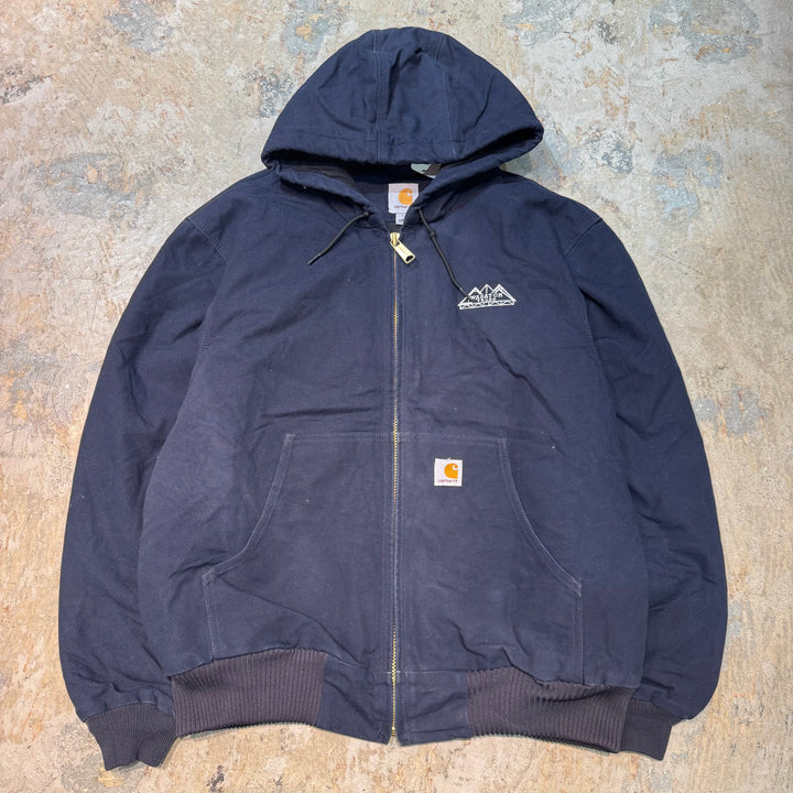 古着 Carhartt/ カーハート/ アクティブジャケット/ ダック地/ 裏地キルティング/ 企業ロゴ/ サイズL