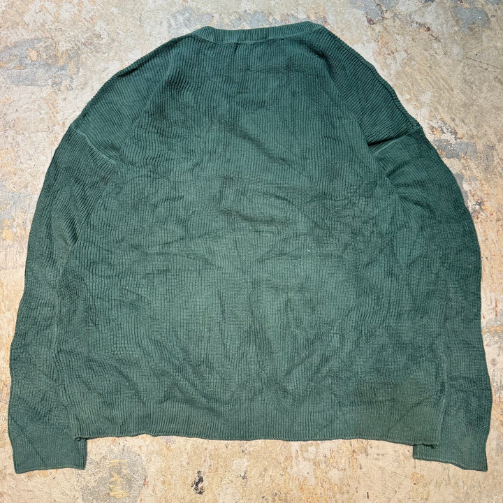 古着 90's~ Eddie Bauer/ エディーバウアー/ クルーネックニットセーター/ Vガゼット/ サイズL