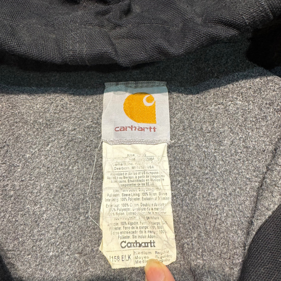 古着 Carhartt/ カーハート/ アクティブジャケット/ ダック地/ 裏地ブランケット/企業ロゴ/ サイズM