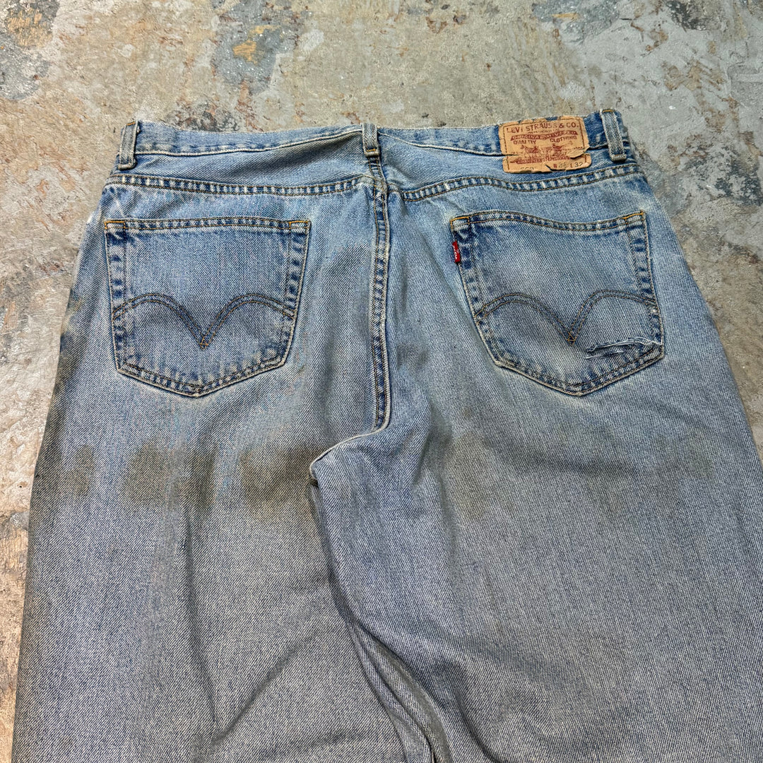 古着 Levis 560 Coffee Dye / コーヒー染 / Damage Denim /ダメージデニム/ 実寸35×31