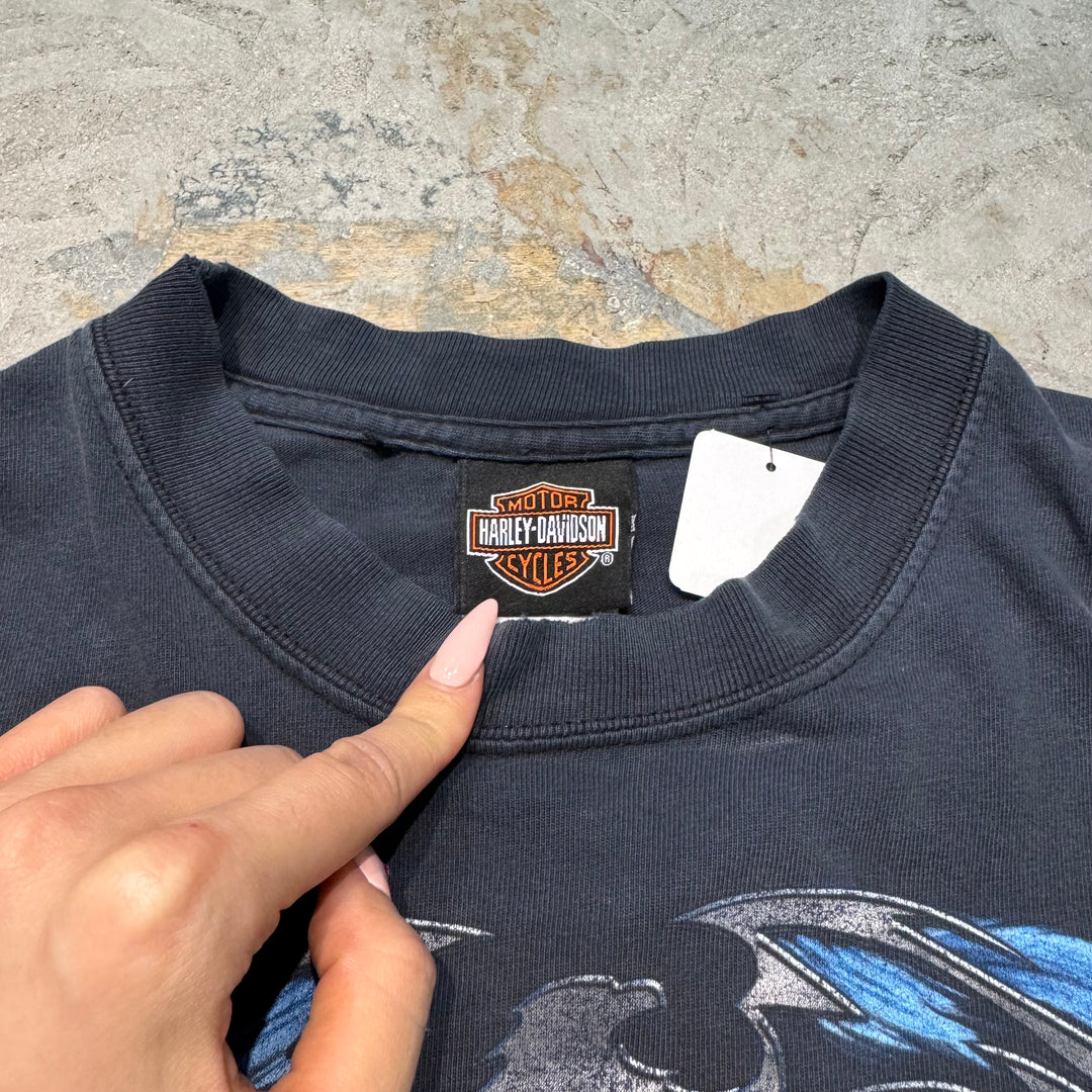 古着 USA製 Harley-Davidson/ハーレーダビッドソン/ プリントTシャツ/ サイズM
