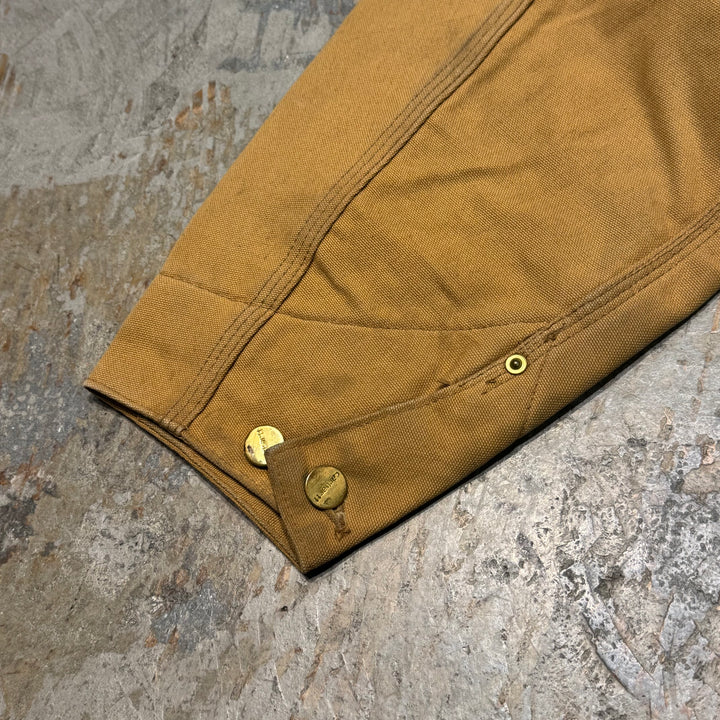 古着 USA製 90's~ Carhartt/ カーハート/ ミシガンチョアコート/ ダック地/襟コーデュロイ/裏地ブランケット/ サイズM相当