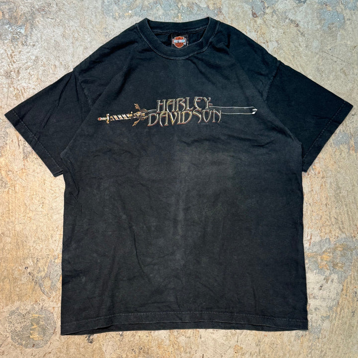 古着 USA製 Harley-Davidson/ハーレーダビッドソン/ プリントTシャツ/ サイズL