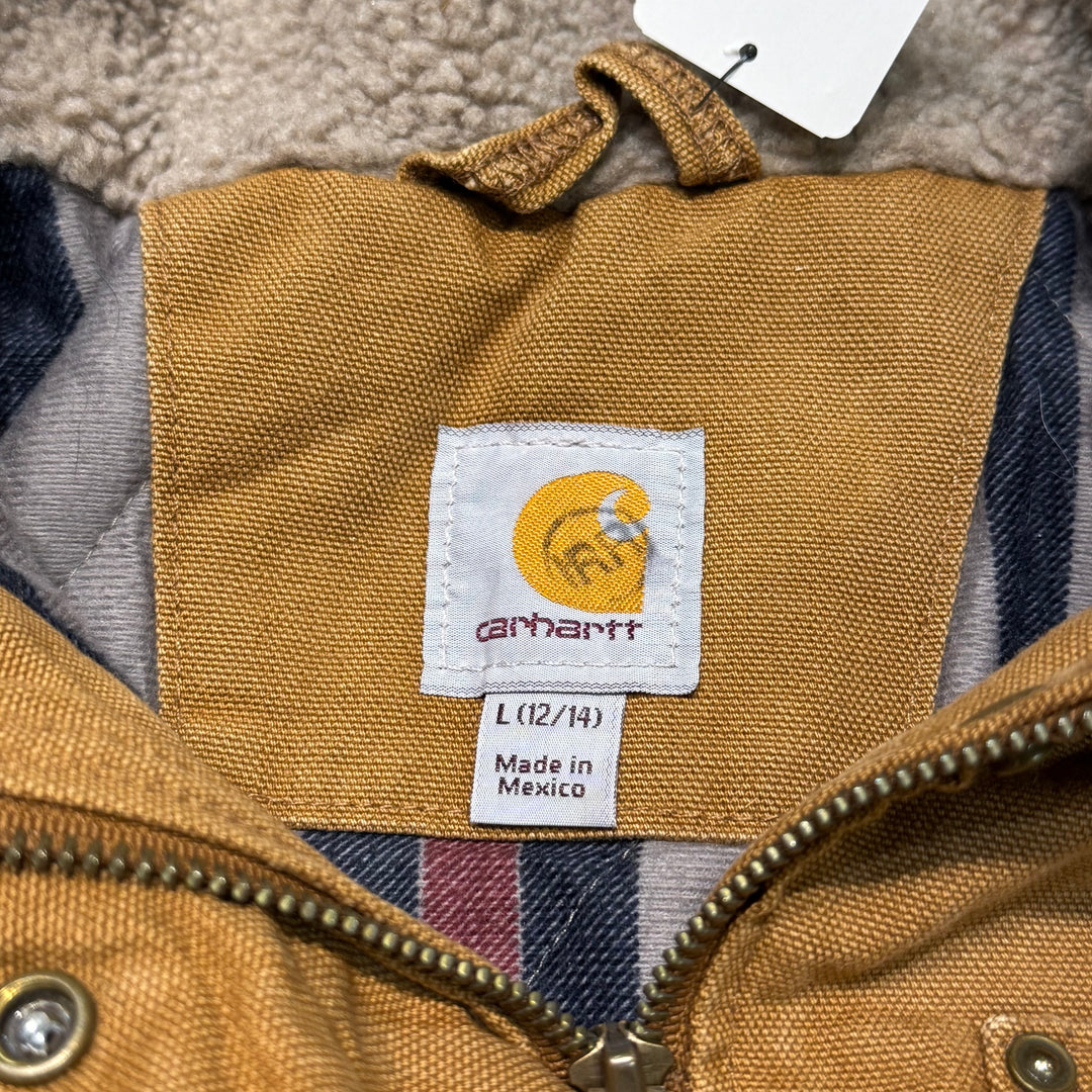 古着 carhartt/ カーハート/ ウェズリーコート/ ダック地/ 裏地キルティング/ Women's/ サイズL