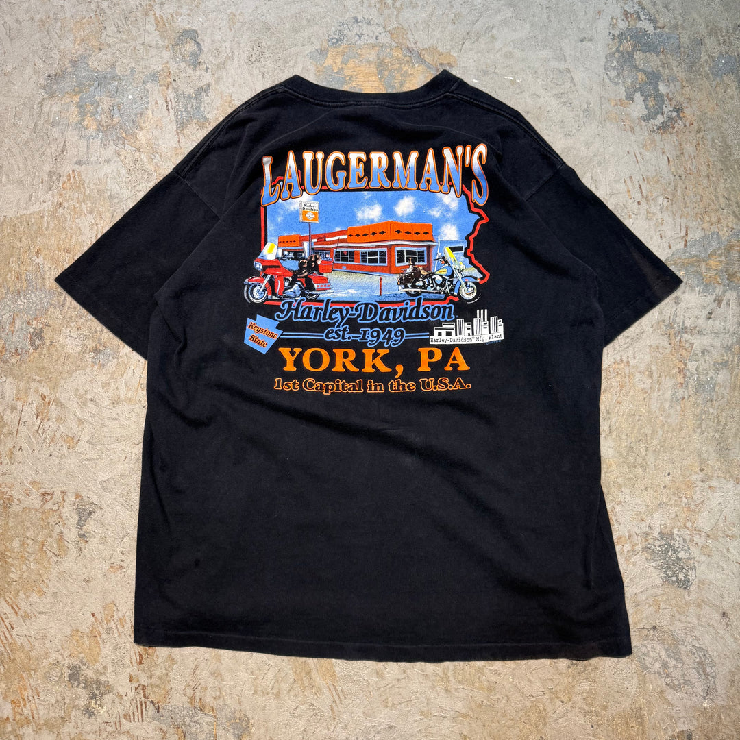 古着 USA製 Harley-Davidson/ハーレーダビッドソン/ プリントTシャツ/ サイズXL