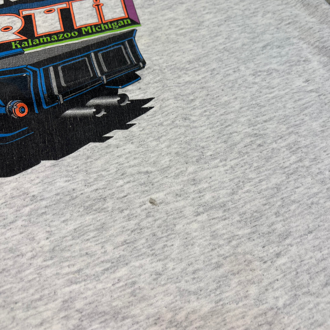古着 USA製 90's NSRA(National Street Rod Association) / ミシガン州 カラズマー / ヴィンテージ シングルステッチ プリントTシャツ/サイズXL