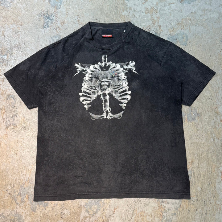 古着 USAVINTAGE/ プリントTシャツ/ スケルトン/ サイズXL