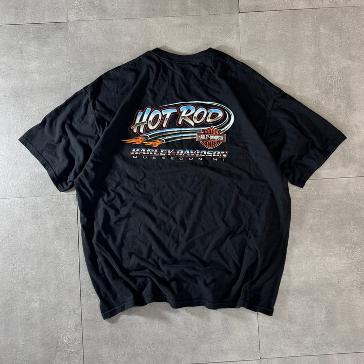 古着 USA製 Harley-Davidson ハーレーダビッドソン プリントTシャツ サイズ2XL