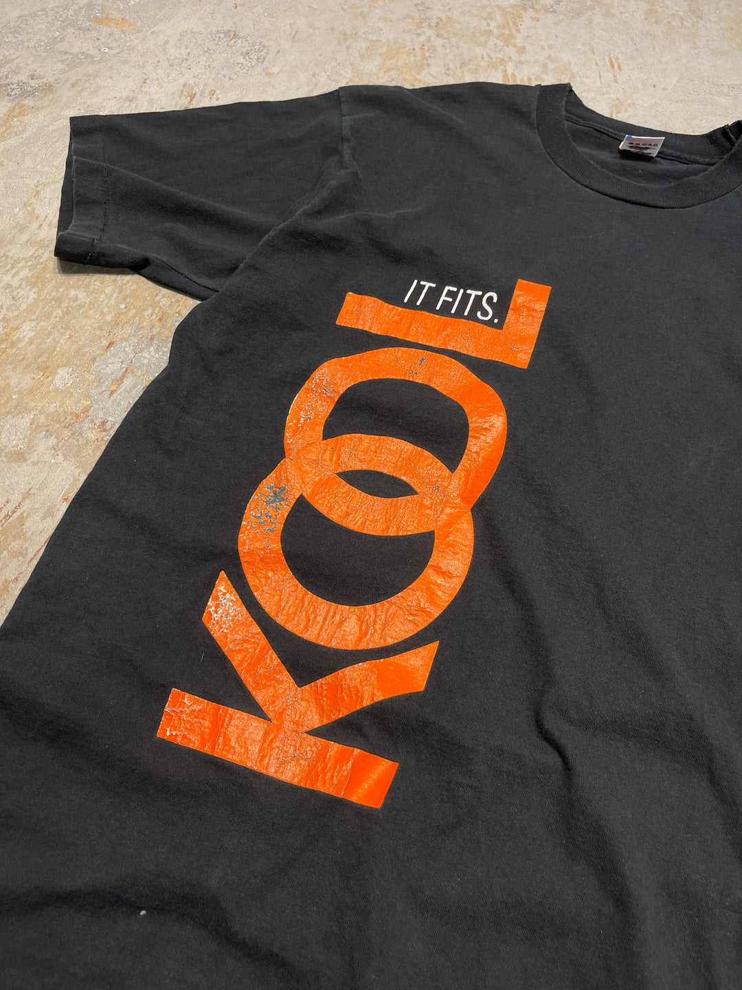 #MA164 古着 USA製 90's フルーツオブザルーム / KOOL / クール / 企業系  / ヴィンテージ シングルステッチ プリントTシャツ/サイズXL