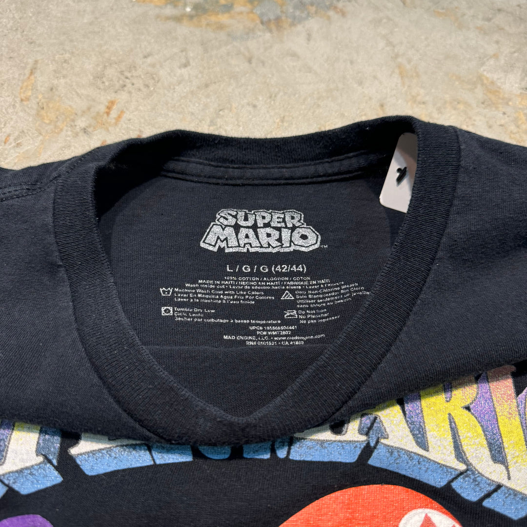 古着 SUPER MARIO/ スーパーマリオ/ キャラクターTシャツ/ サイズL