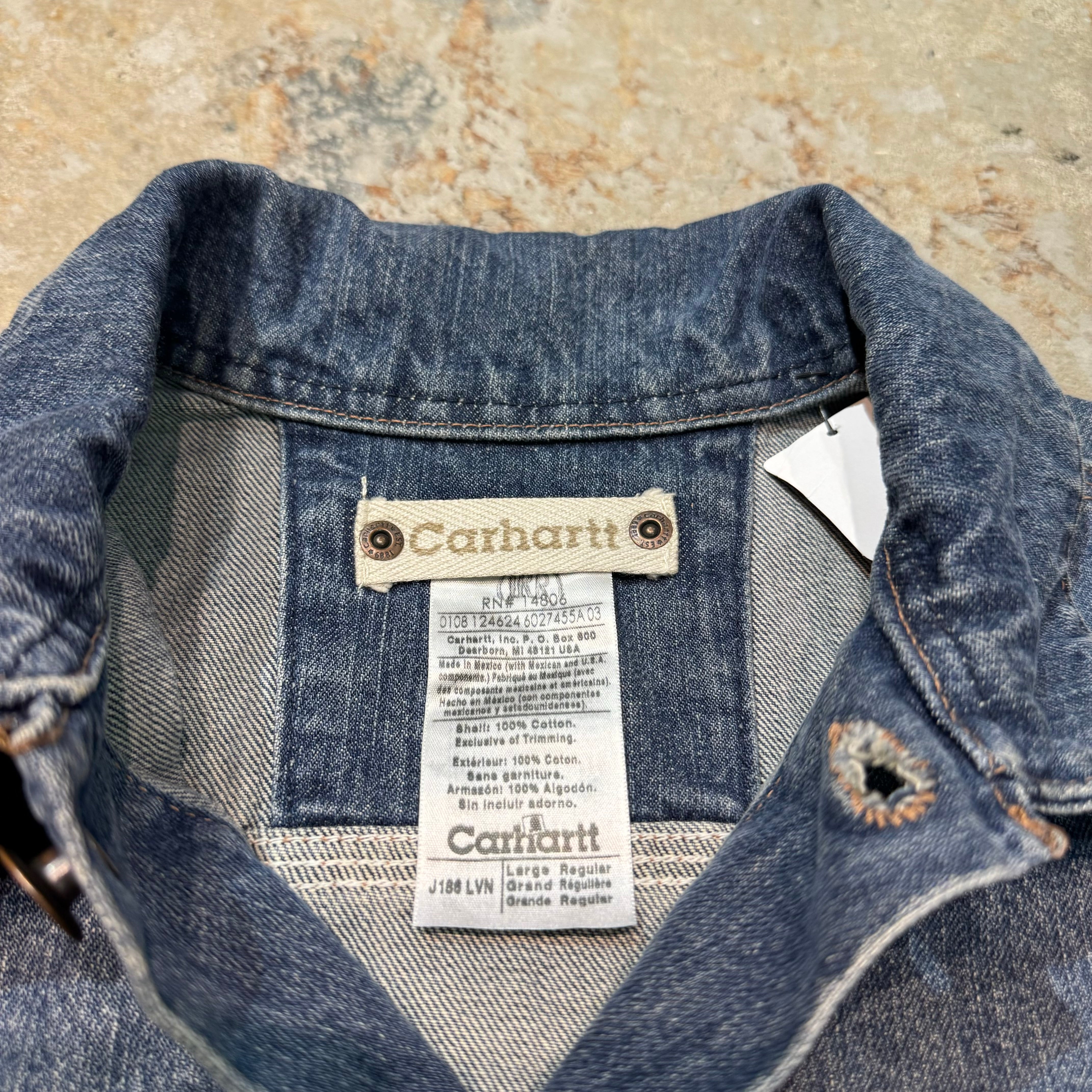 古着 carhartt/カーハート/デニムジャケット/Gジャン/サイズL – 無尽/MUJIN