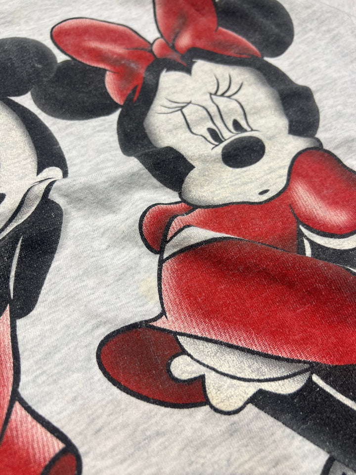 #4542 古着 95's Vintage/ヴィンテージ/Disney/ディズニー/Micky/ミッキー/Minnie/ミニー/short sleeve print t-shirt Tee/半袖プリントTシャツ/シングルステッチ/サイズM相当