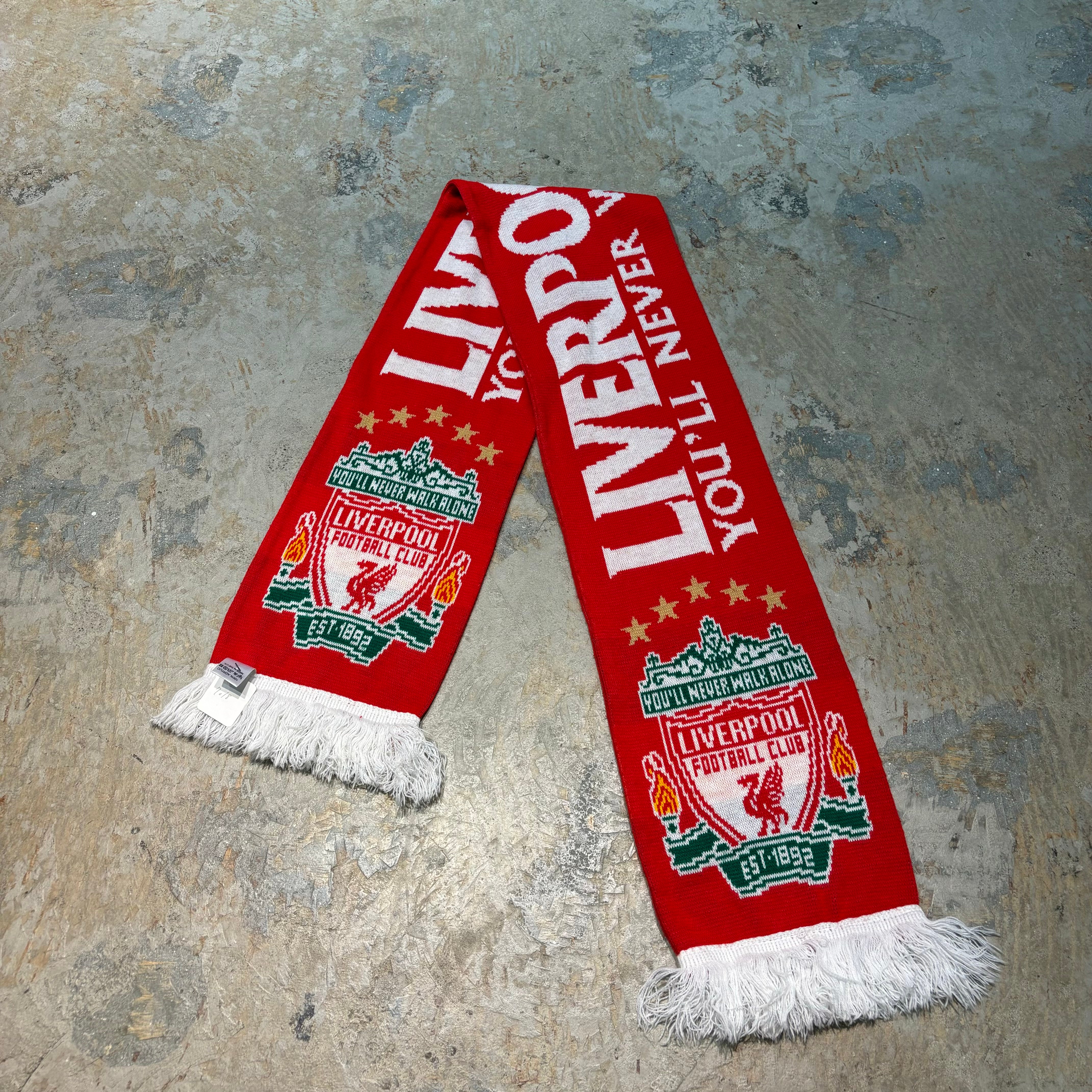 古着 サッカーマフラー /LIVERPOOL.FC/リヴァプールFC/YOU'LL NEVER