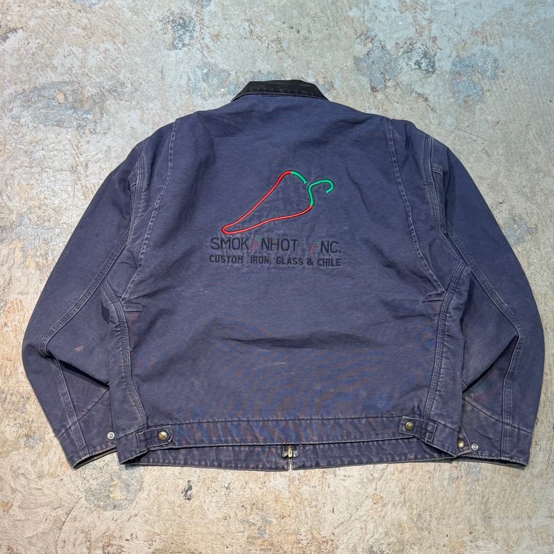 古着 carhartt/ カーハート/ デトロイトジャケット/ ダック地/ 裏地ブランケット/ 企業ロゴ/  サイズL相当