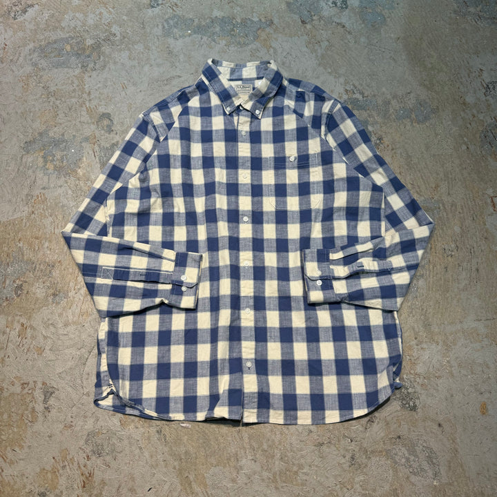 古着 L.L.Bean/エルエルビーン/ ボタンダウン長袖シャツ/ チェック柄/ サイズXL