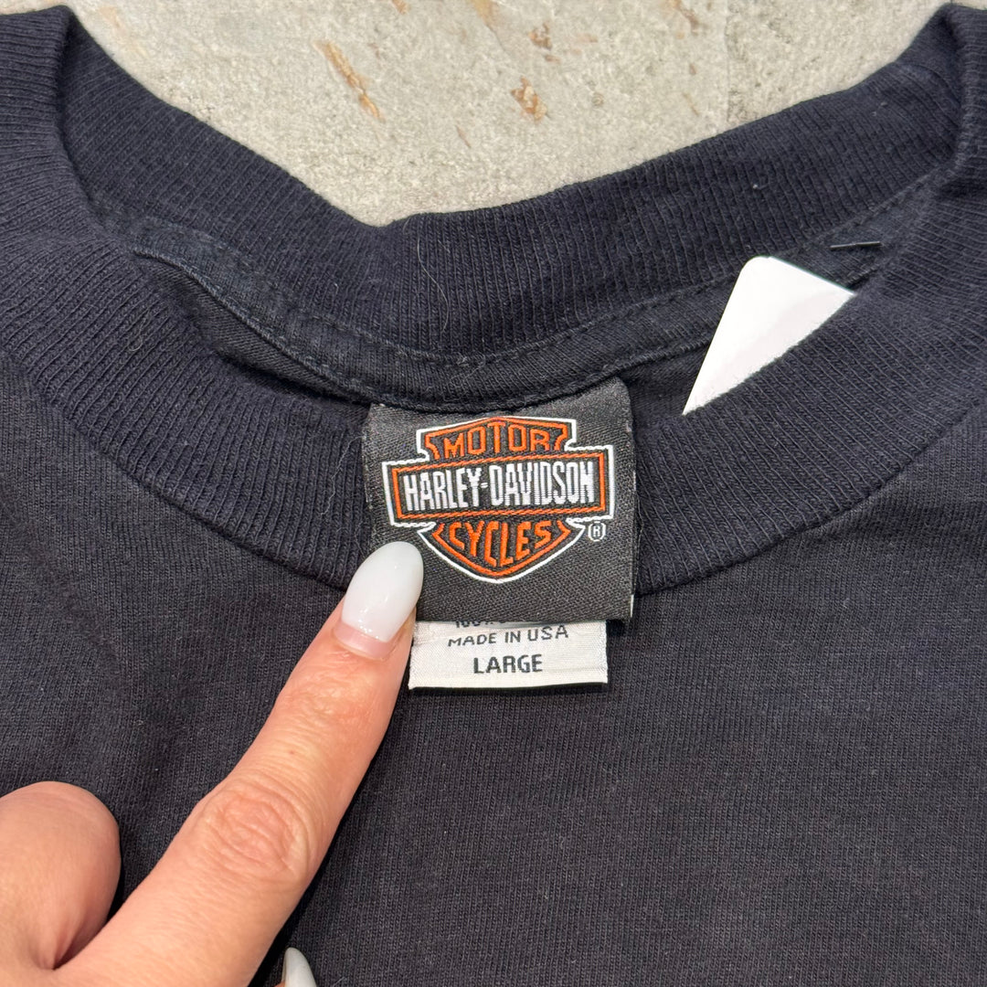 古着 USA製 Harley-Davidson/ハーレーダビッドソン/ プリントTシャツ/ サイズL