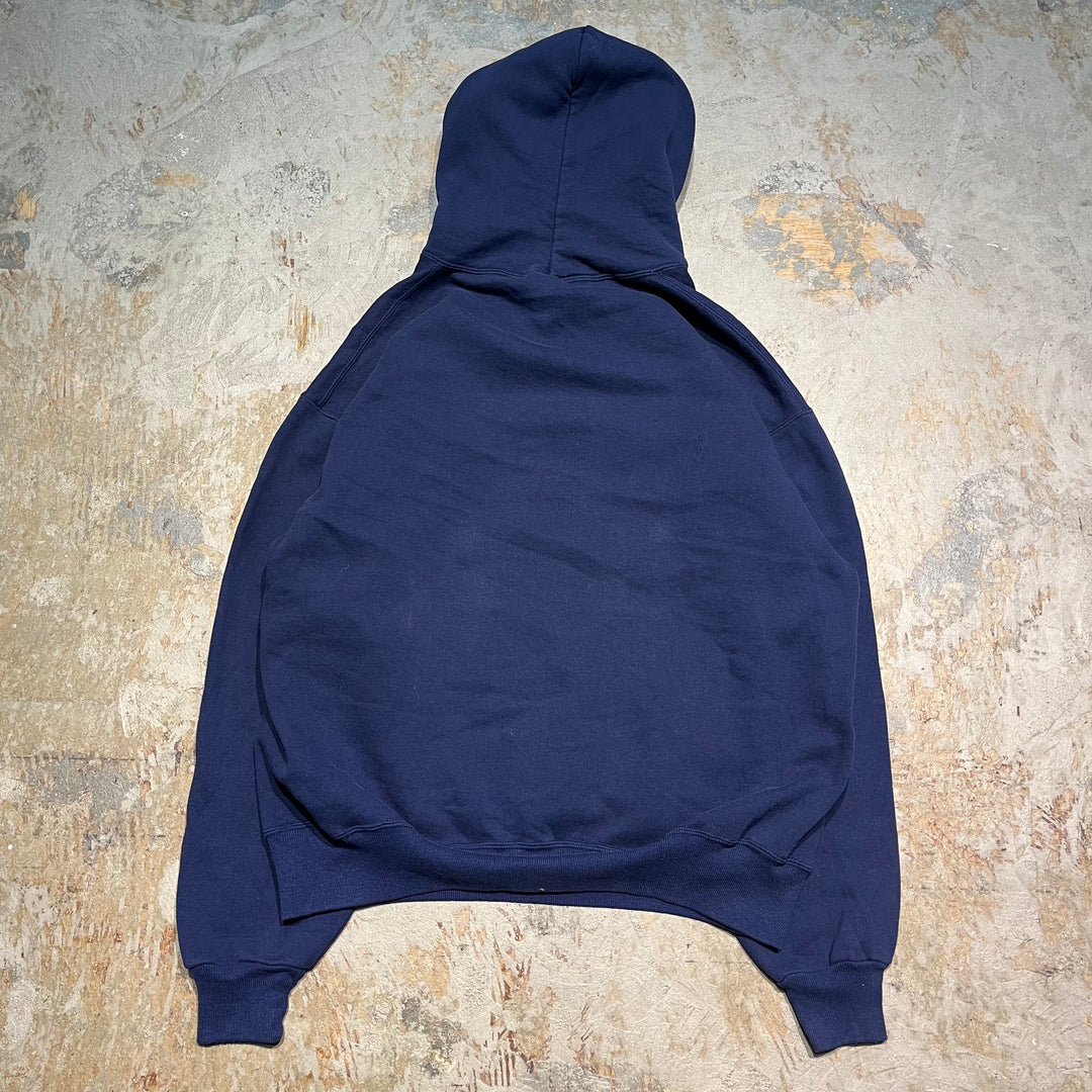 #3567 古着/Russell/ラッセル/Blank Henry Neck  Parker/ブランクヘンリーネックパーカー/無地/MADE IN USA/サイズXL