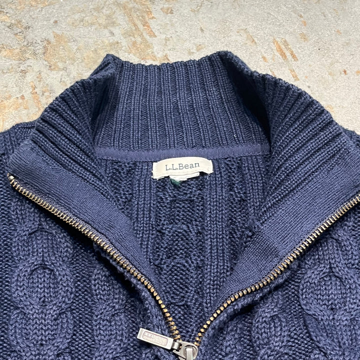 #3368 L.L.Bean/エルエルビーン/zip up knit/ジップアップニット/サイズXL相当
