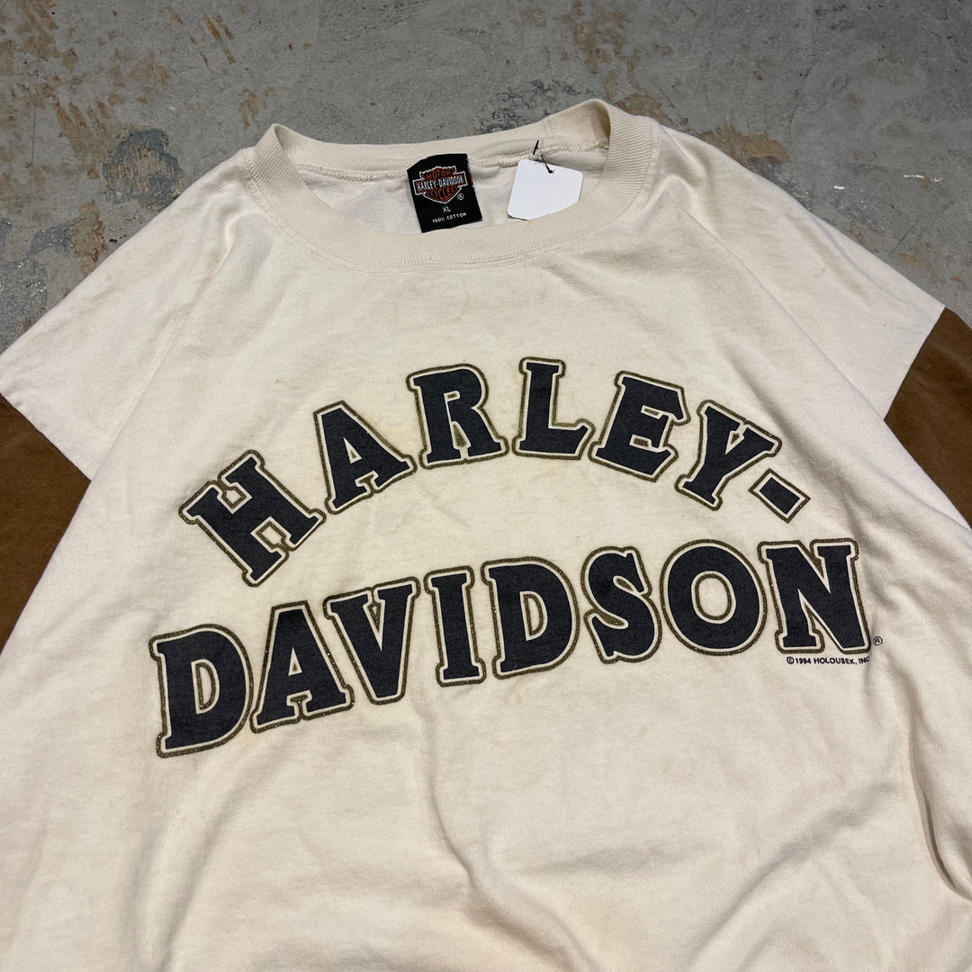古着 94's USA製 Harley-Davidson/ハーレー ダビッドソン / ZEPKA'S / ペンシルバニア州 ジョンズタウン ストア / ロングTシャツ / サイズXL
