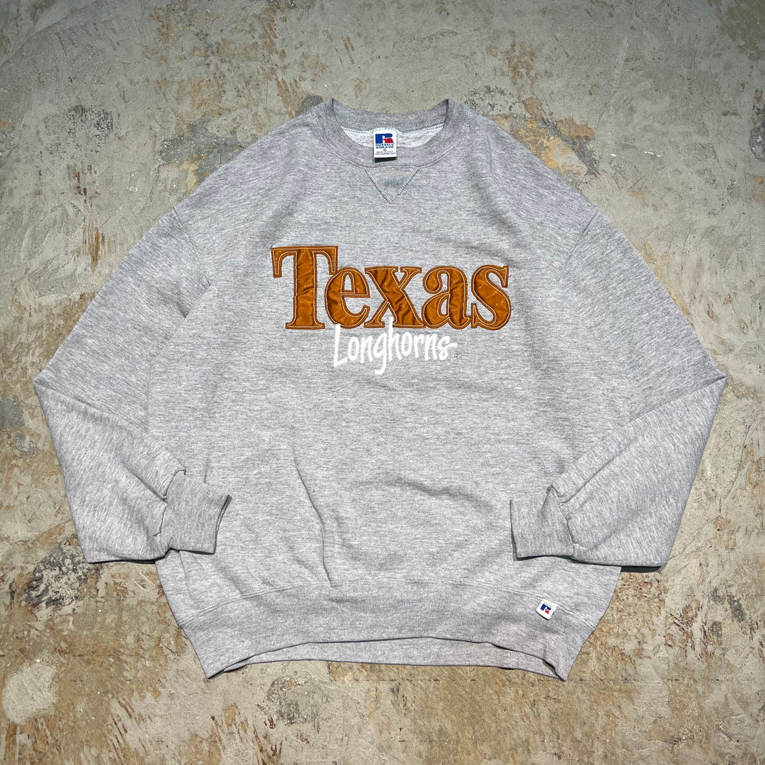 #3636 古着 Russell/ラッセル/Crew Neck Sweat Shirts/クルーネックスウェット/大判ロゴ刺繍/MADE IN U.S.A/サイズXL