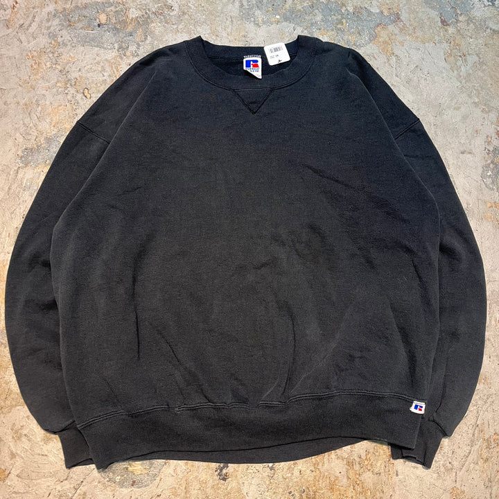 古着 USA製 90's〜 RUSSELL /ラッセル/ブランククルーネックスウェット/無地/サイズXXL